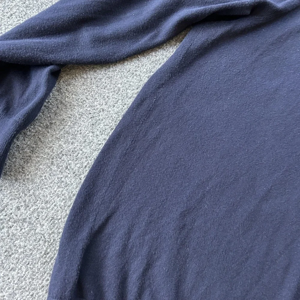 Polo Ralph Lauren Sweater Mens Big 3X Blue Cotton Quarter‎ Zip Mock Neck Knit